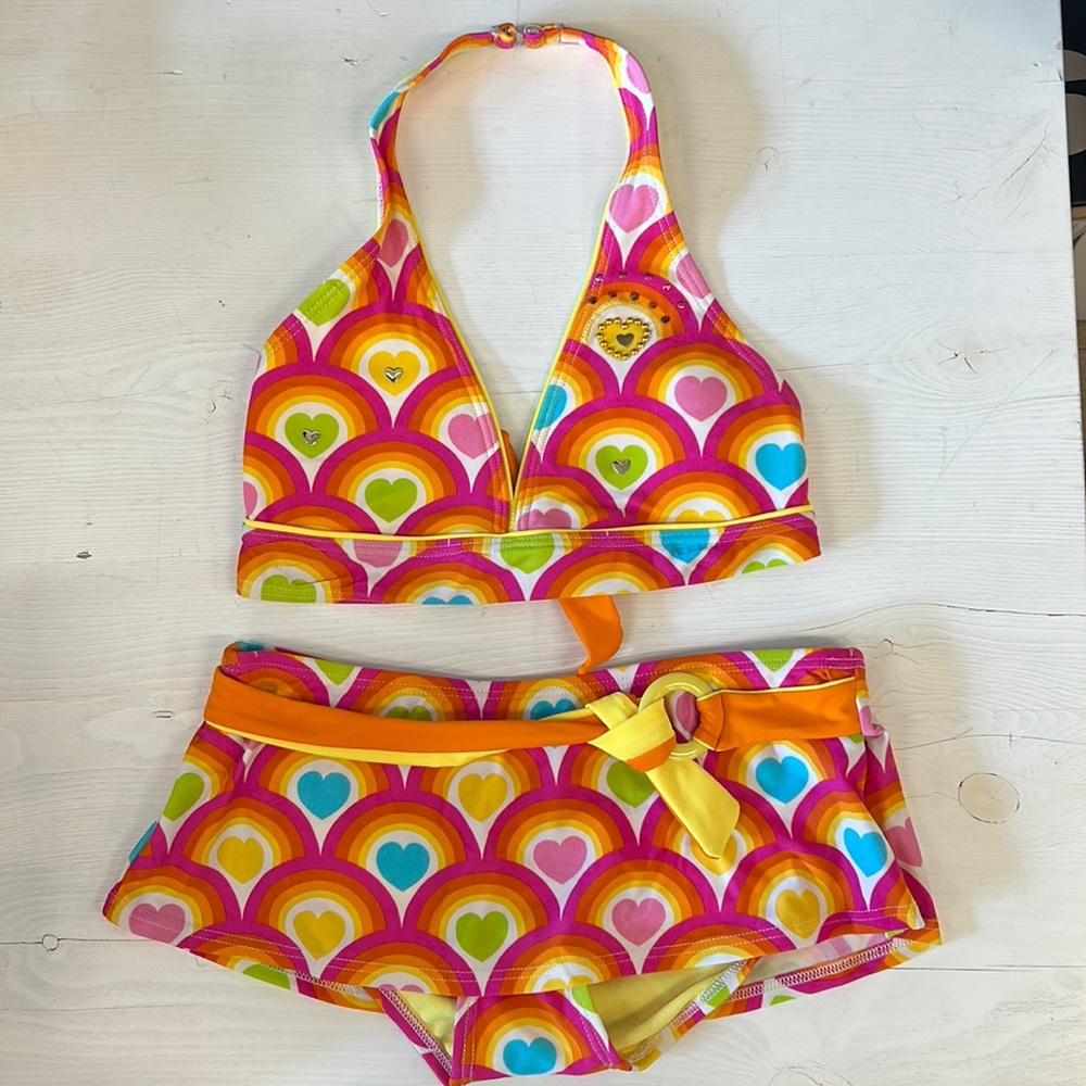 NWT MALIBU Heat Printed Triangle Bikini